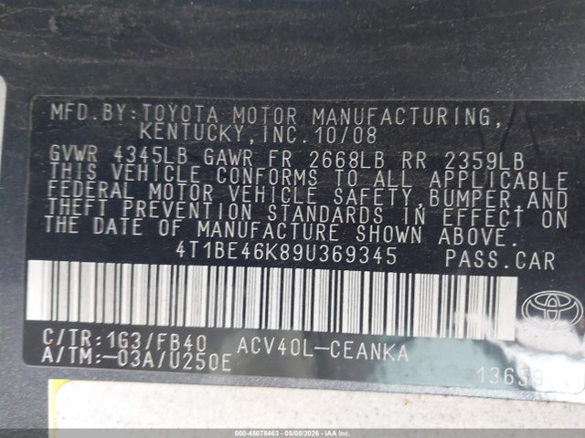 Toyota Camry Le