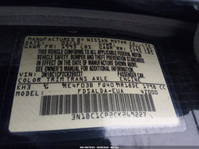 Nissan Versa 1.8 S