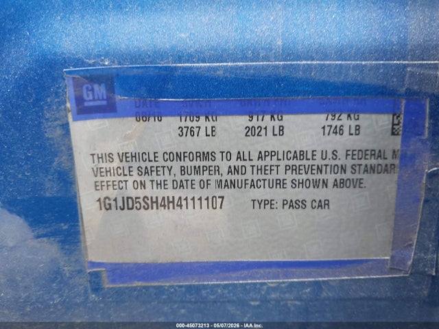 Chevrolet Sonic Lt Auto