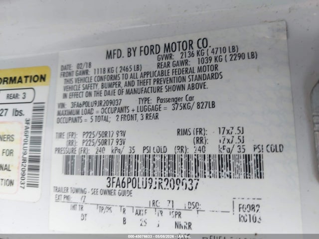Ford Fusion Se