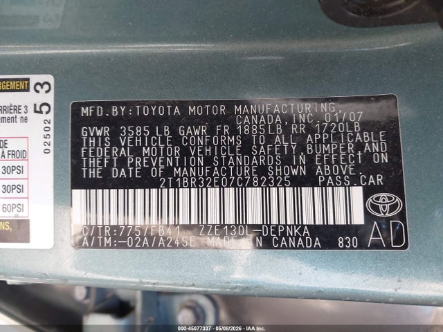 Toyota Corolla Le