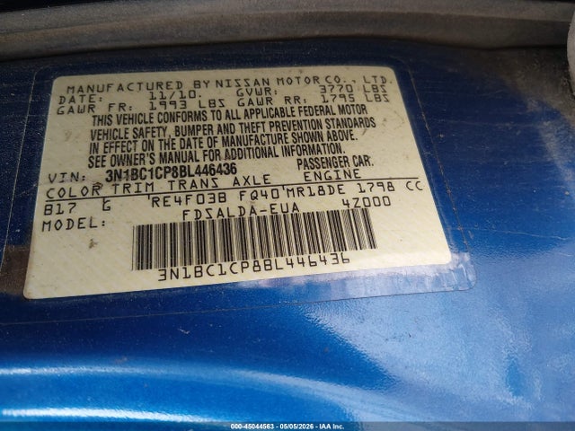 Nissan Versa 1.8s