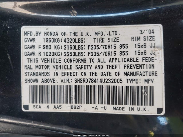 Honda CR-V Lx