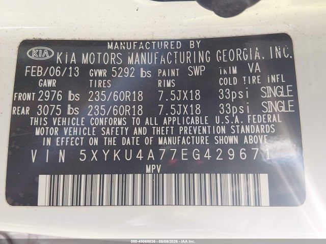 Kia Sorento Ex V6