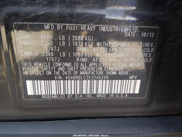 Subaru Outback 2.5i Limited