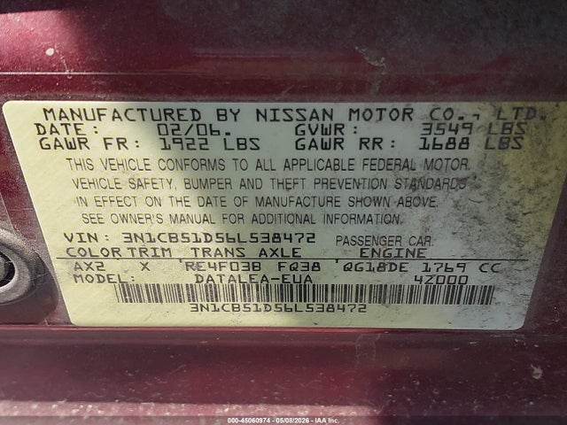 Nissan Sentra 1.8s