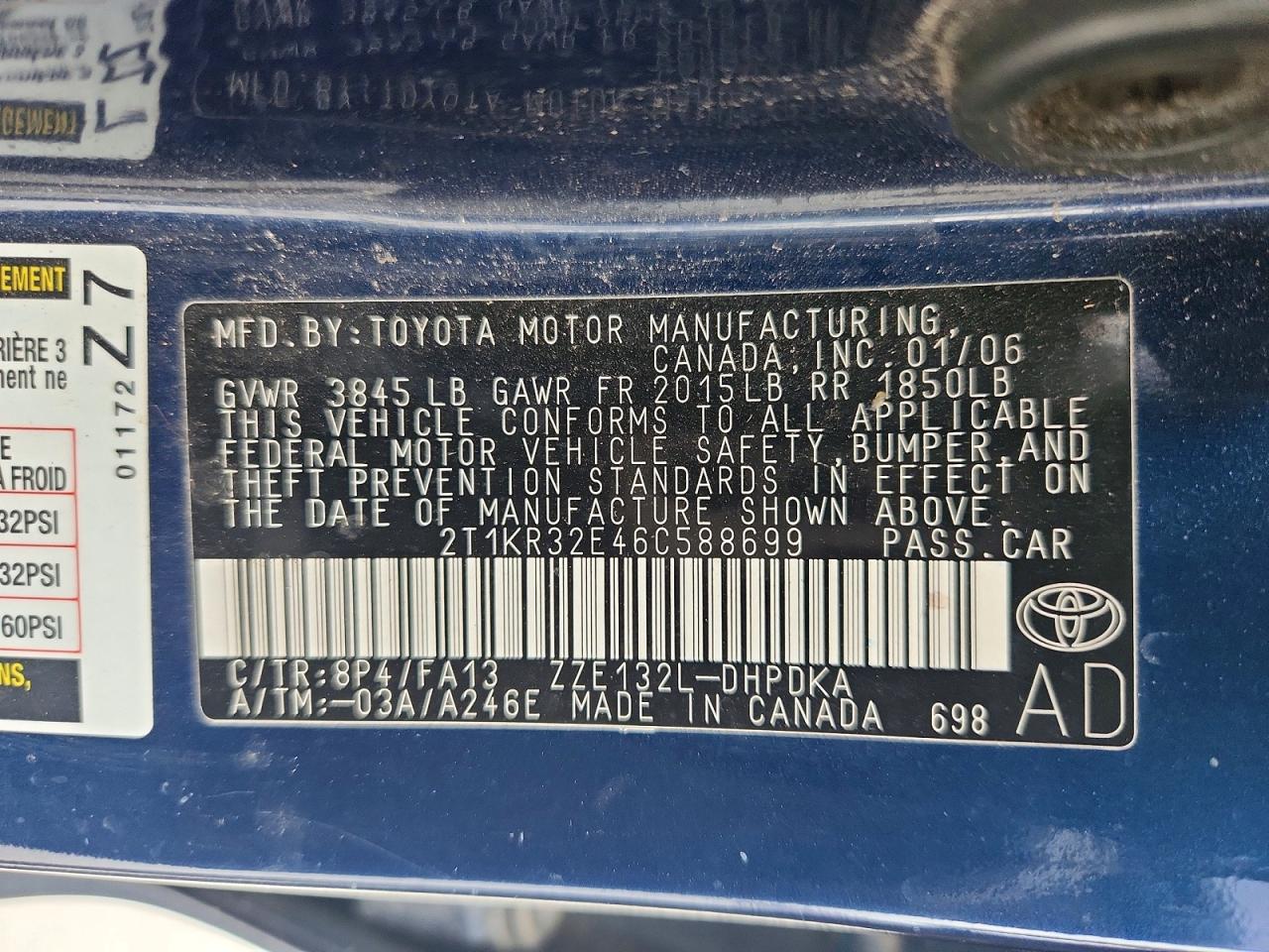 Toyota Corolla Xr