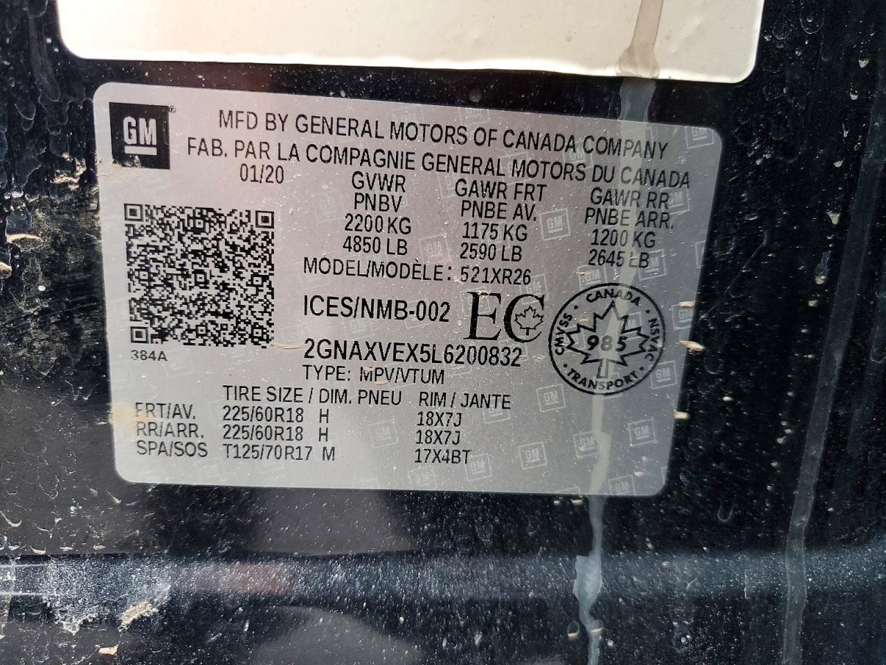 Chevrolet Equinox Lt