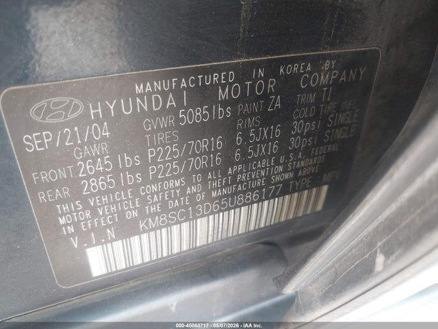 Hyundai SANTA FE Gls