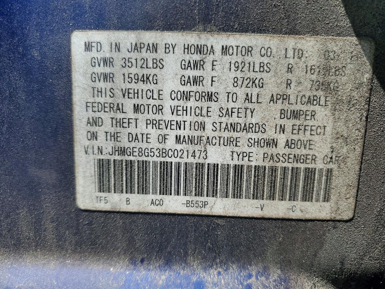 Honda Fit Sport
