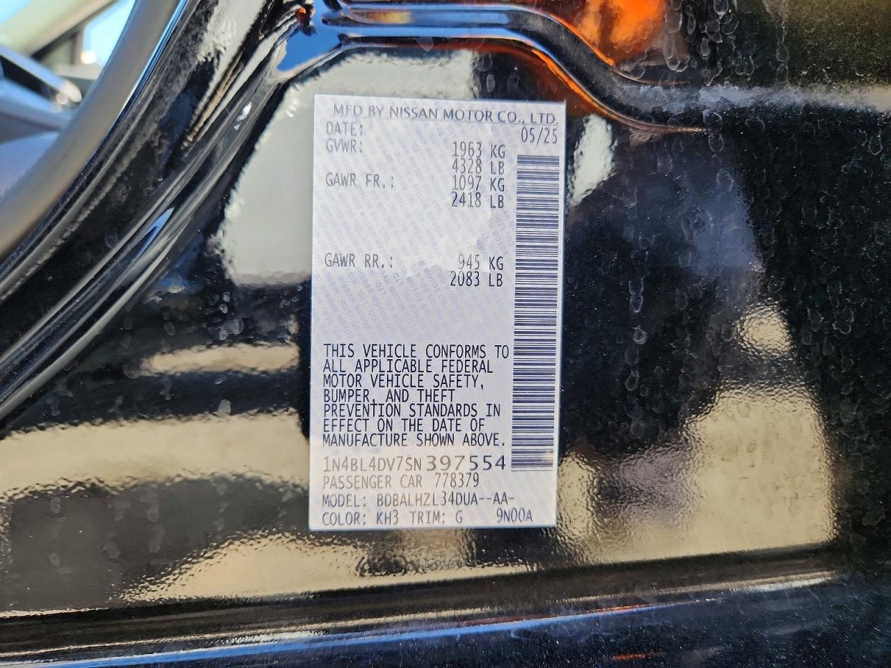 Nissan Altima Sv