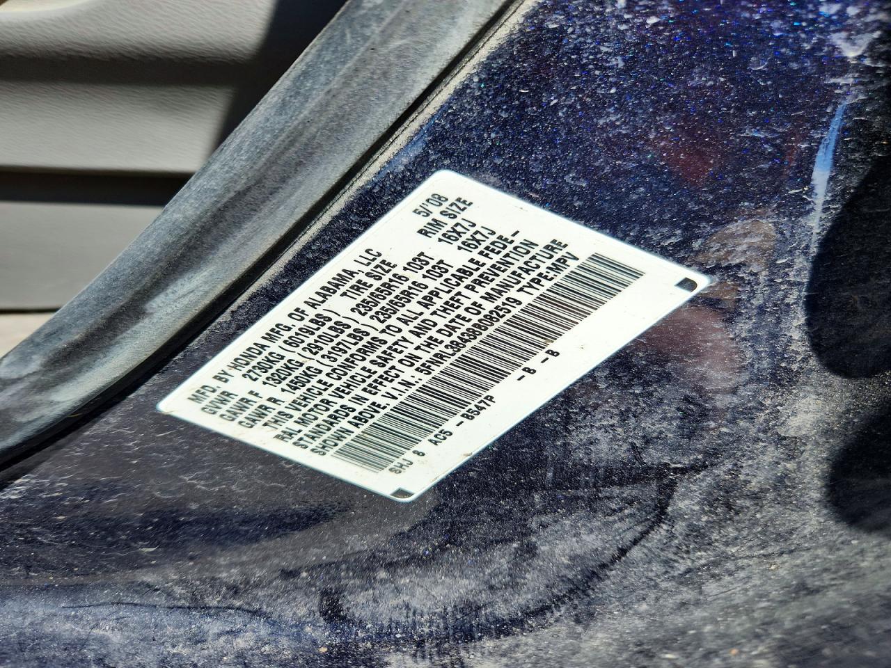 Honda Odyssey Ex