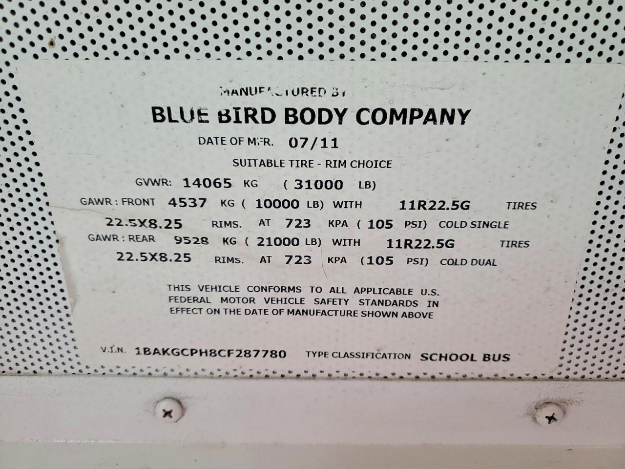 Bluebird School Bus