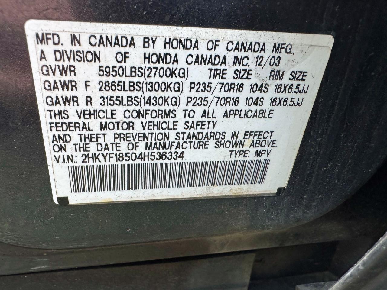 Honda Pilot Exl
