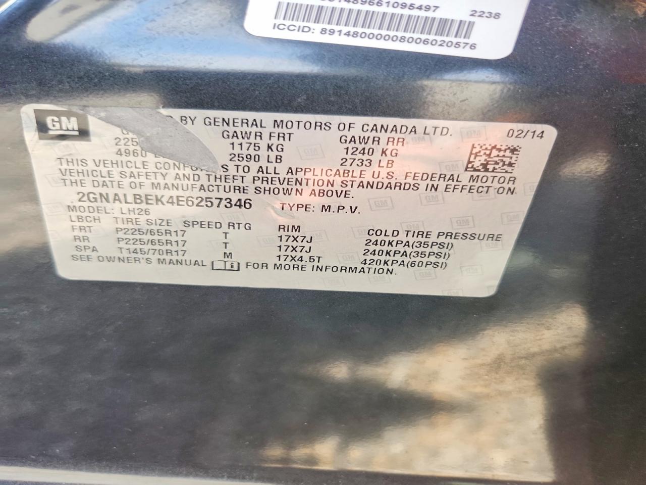 Chevrolet Equinox Lt