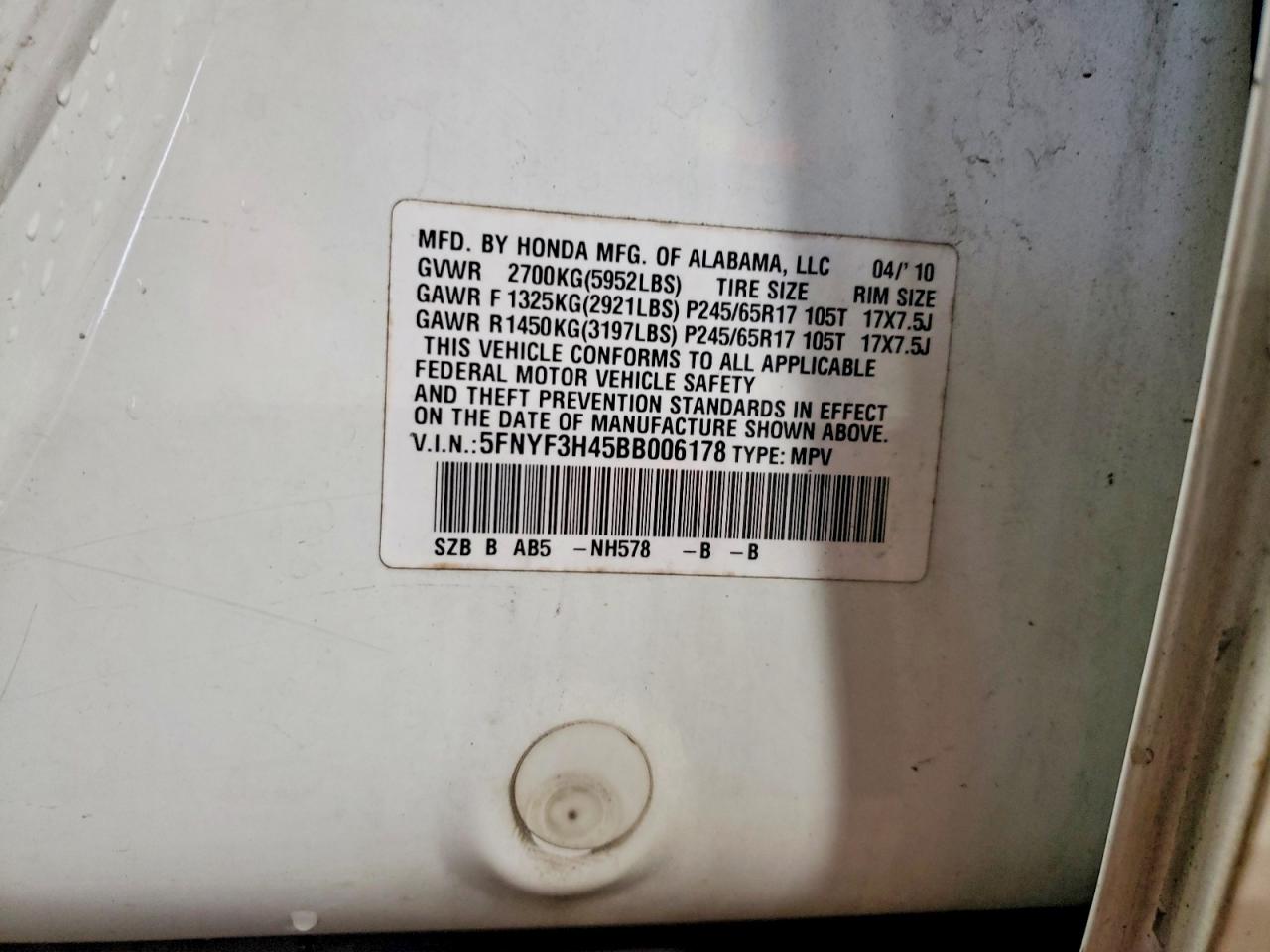 Honda Pilot Ex