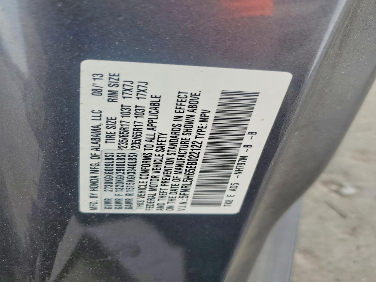 Honda Odyssey Exl