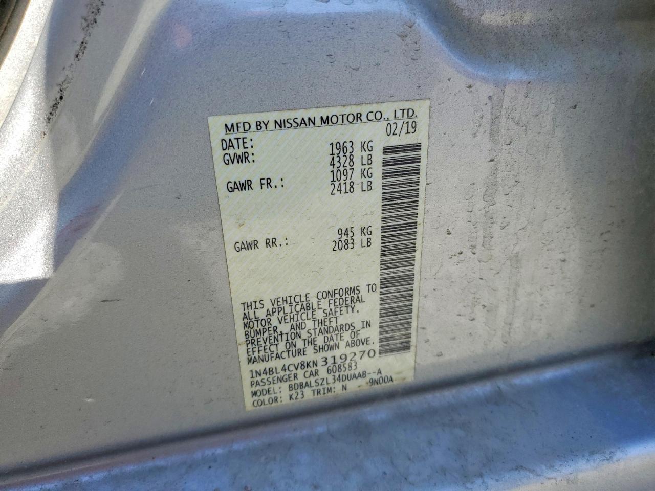 Nissan Altima Sr