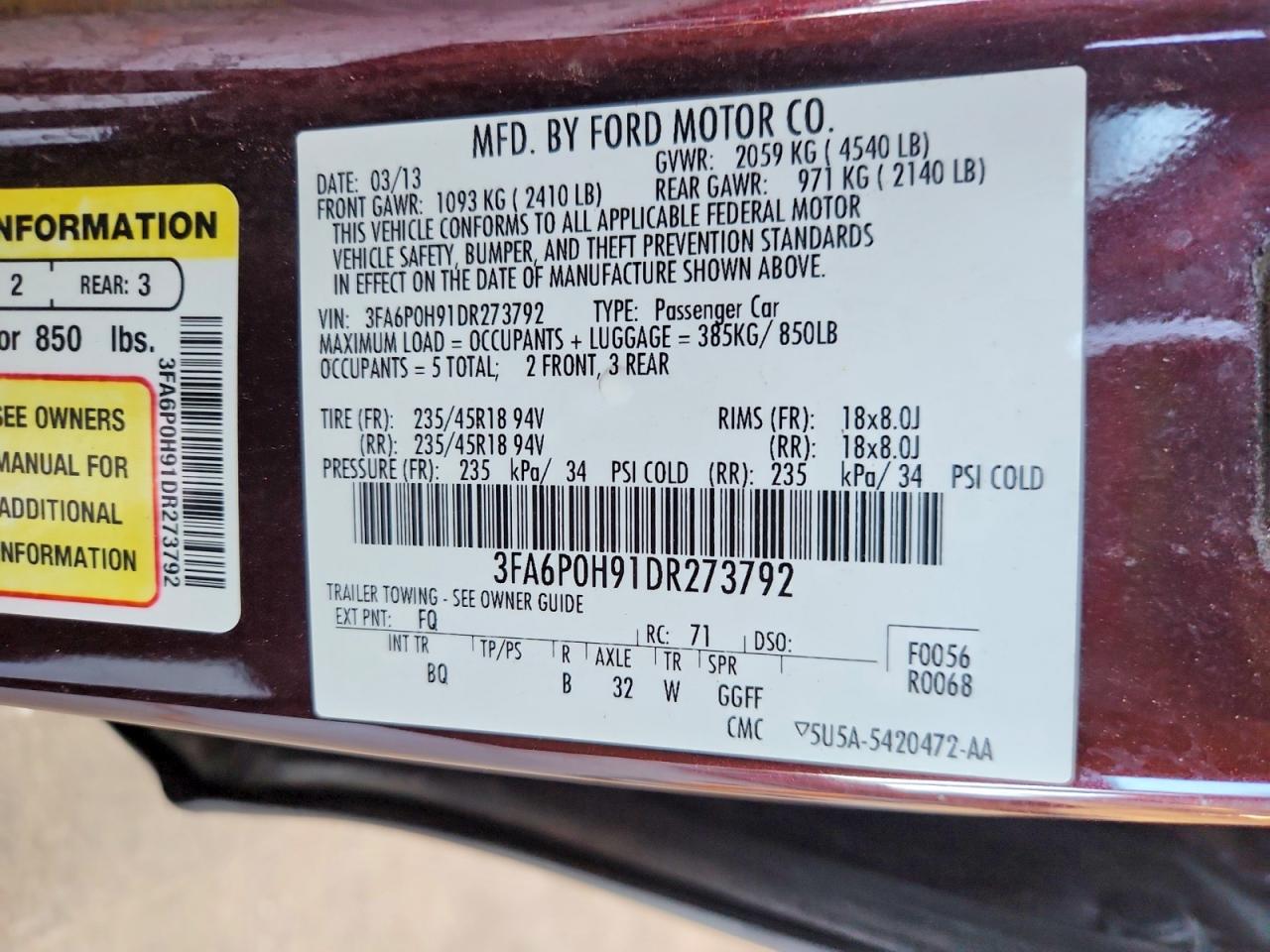 Ford Fusion Se
