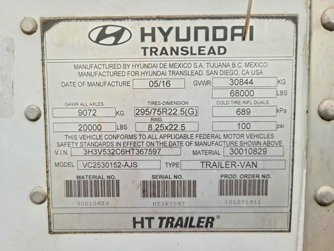 Hyundai Translead Vc2530152