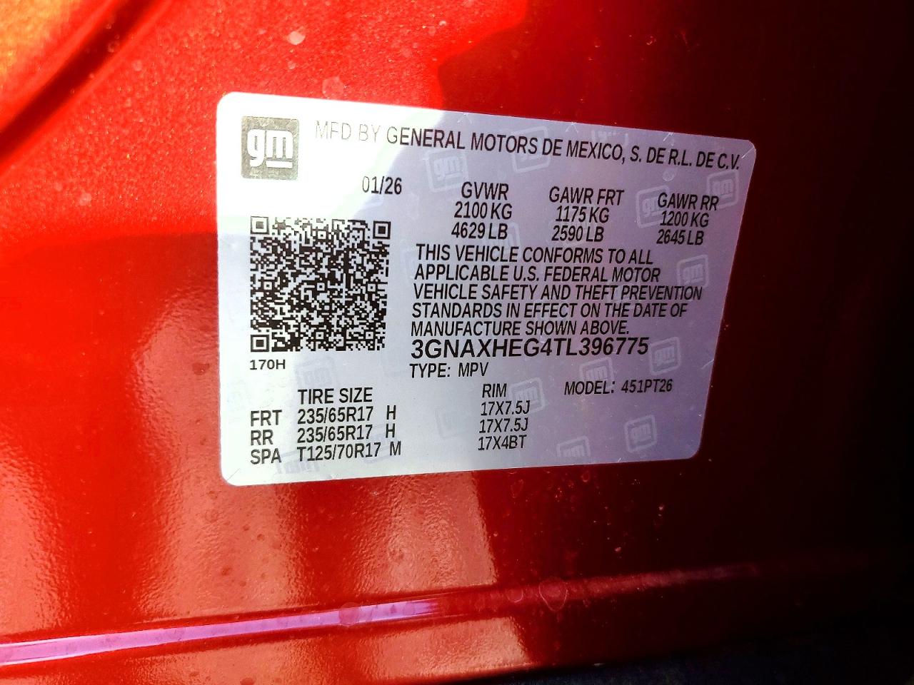 Chevrolet Equinox Lt
