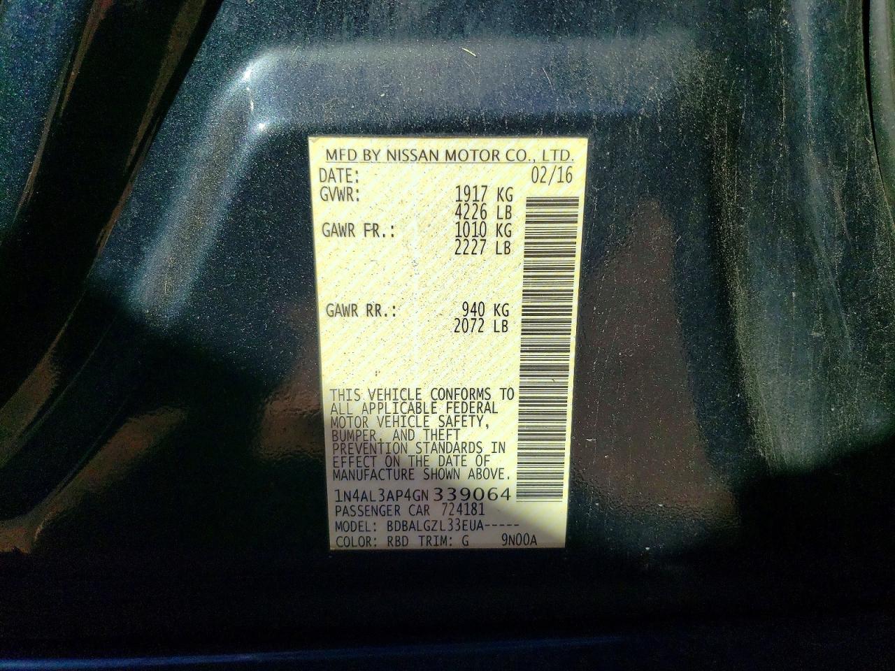 Nissan Altima 2.5 S