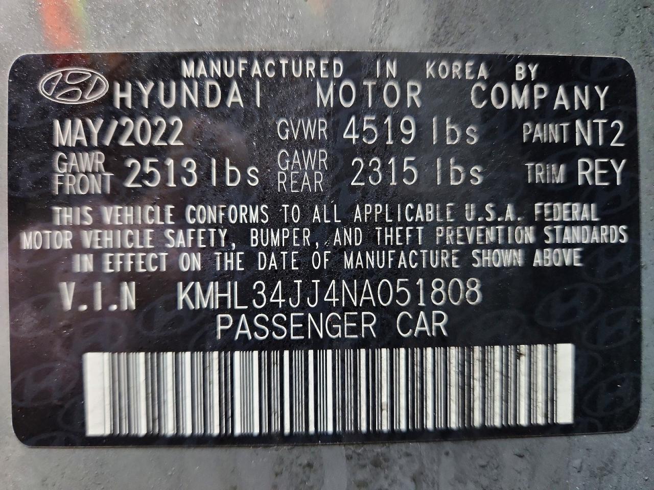 Hyundai SONATA Sel