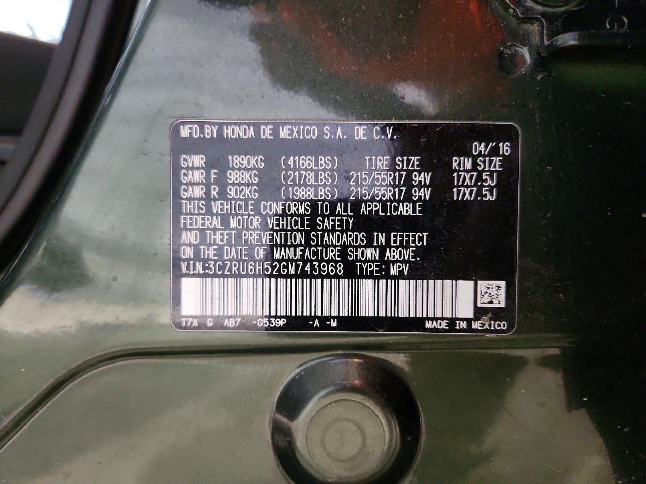 Honda HR-V Ex
