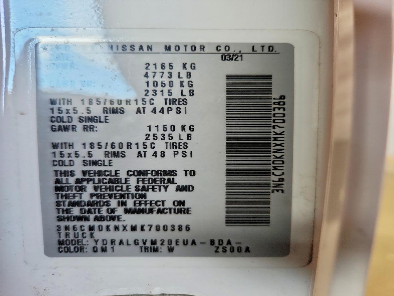 Nissan Nv Sv