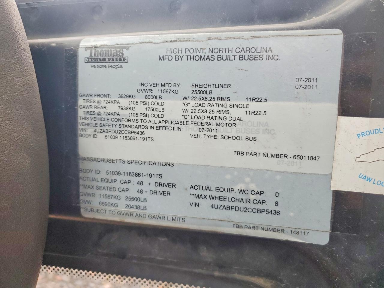Freigliner Chassis B2b