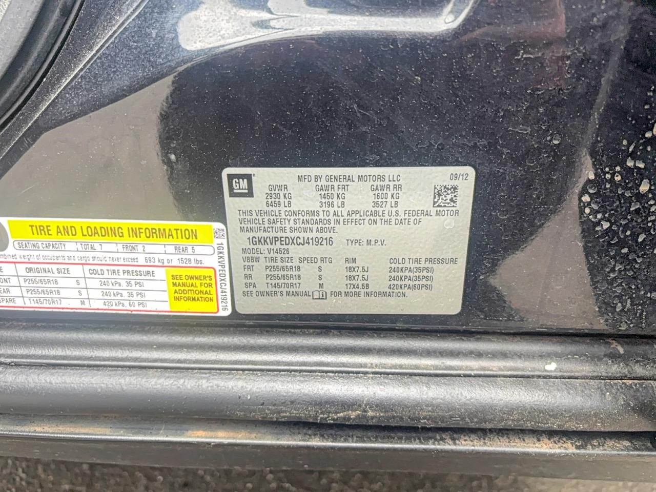 GMC Acadia Sle