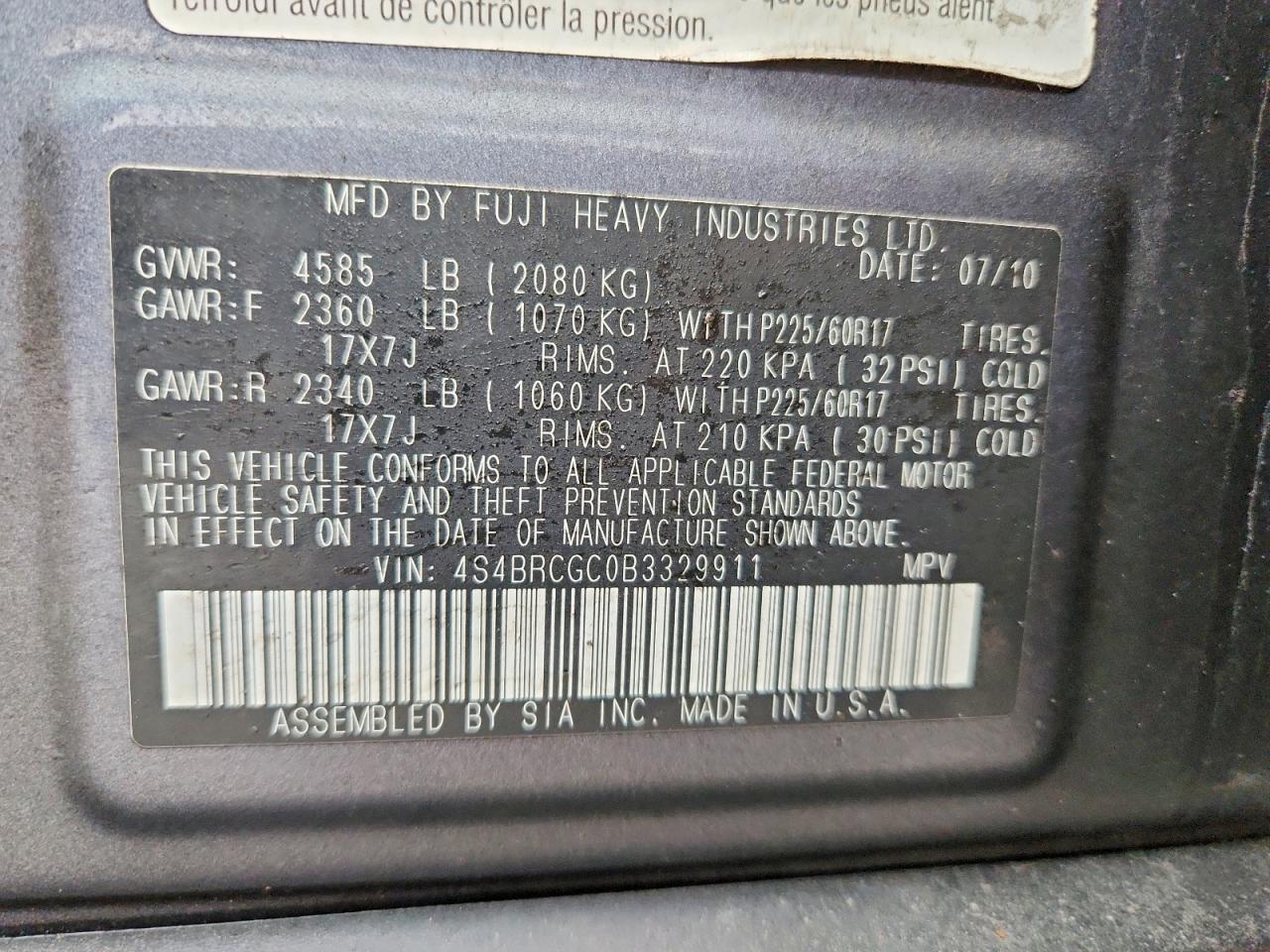 Subaru Outback 2.5i Premium