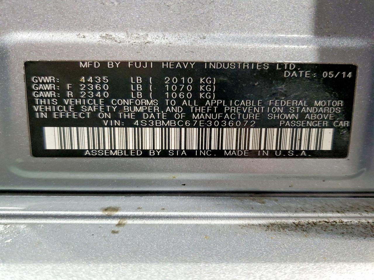 Subaru Legacy 2.5i Premium