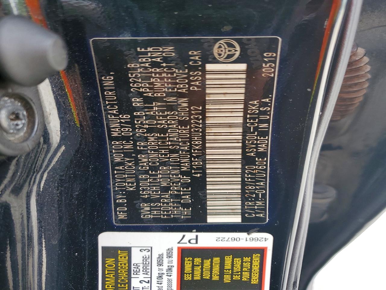 Toyota Camry Se