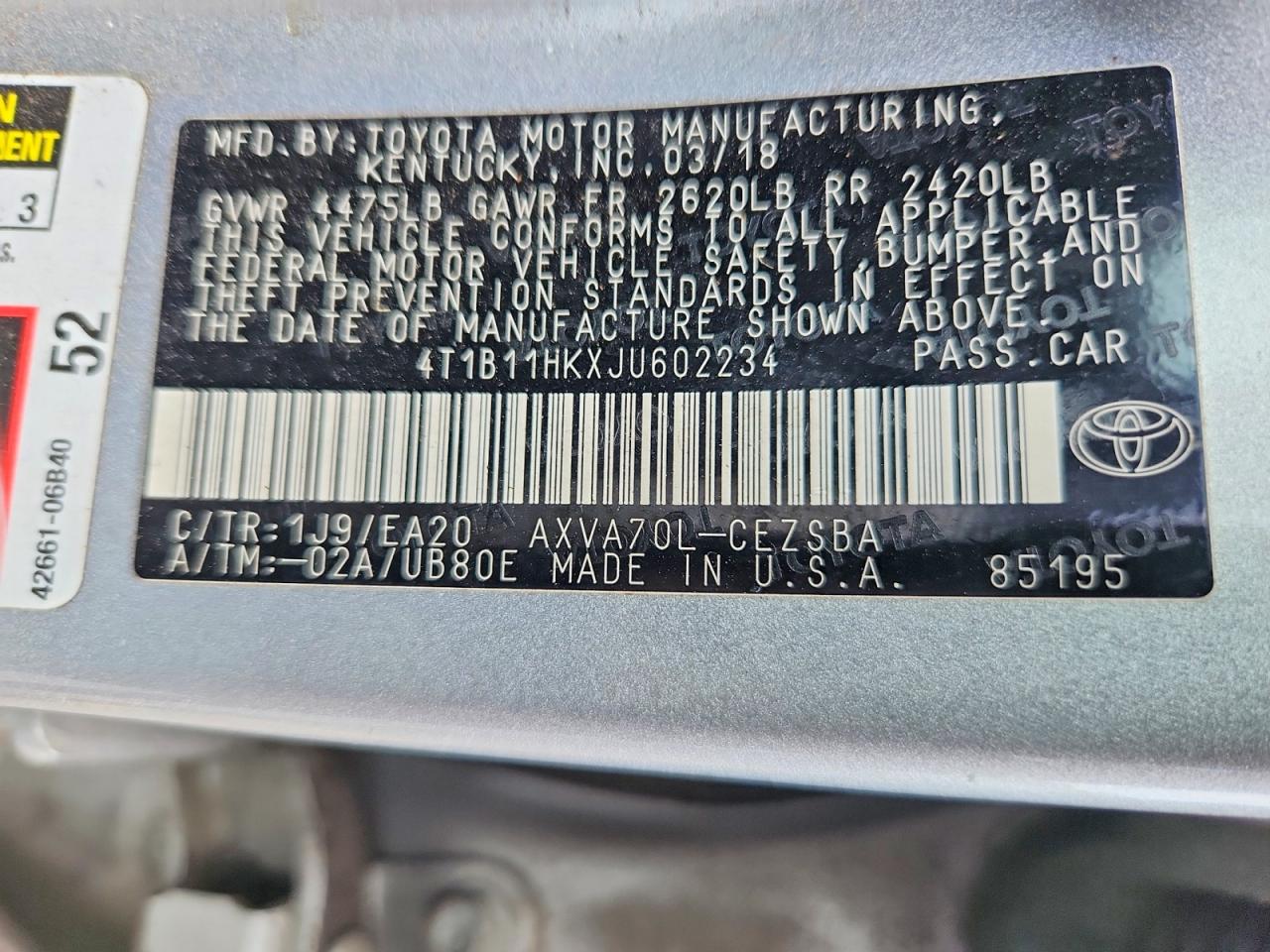Toyota Camry Se