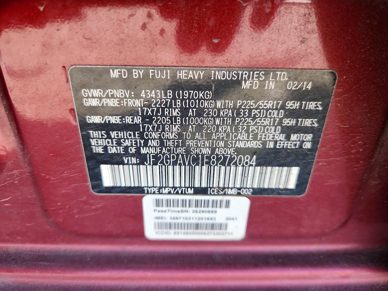 Subaru Xv 2.0 Premium
