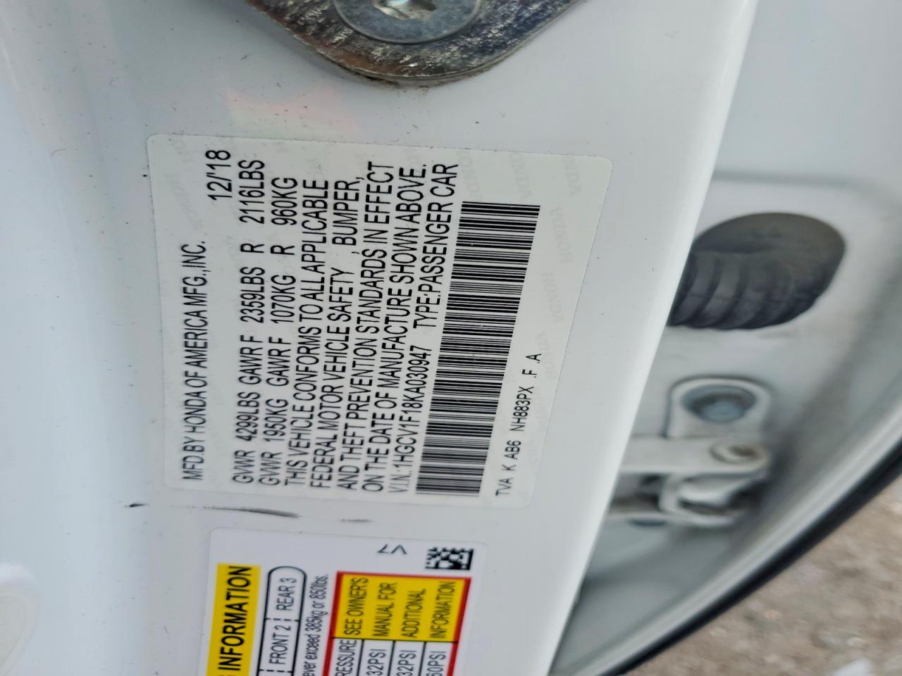 Honda Accord Lx