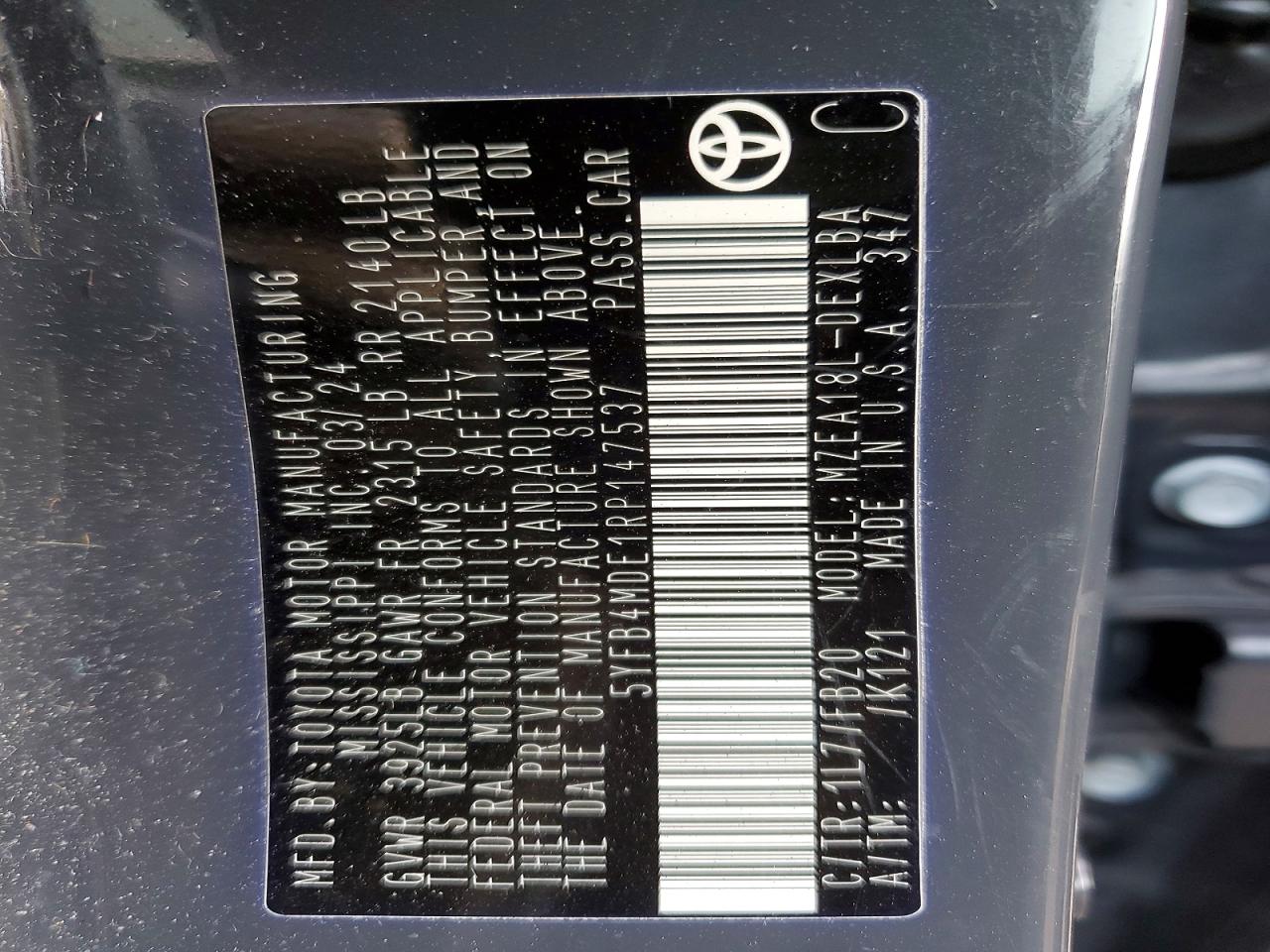 Toyota Corolla Le