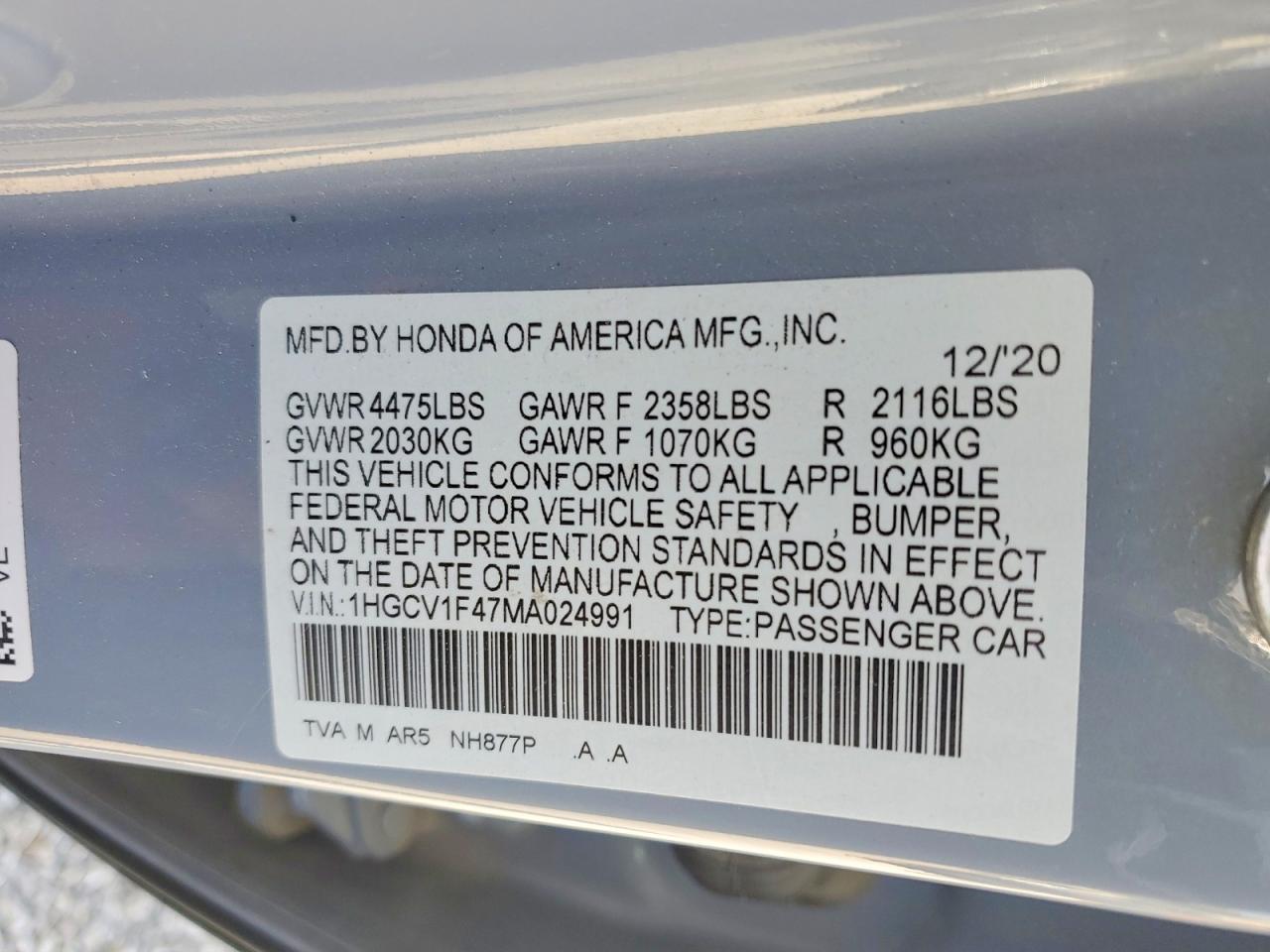 Honda Accord Sport Se