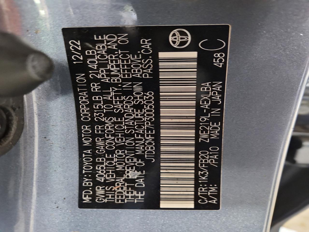 Toyota Corolla Le