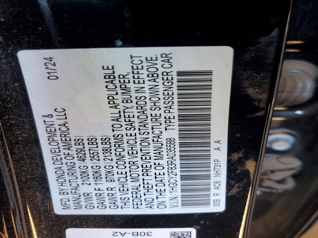 Honda Accord Touring Hybrid