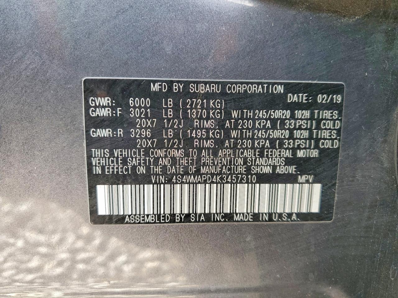 Subaru Ascent Limited