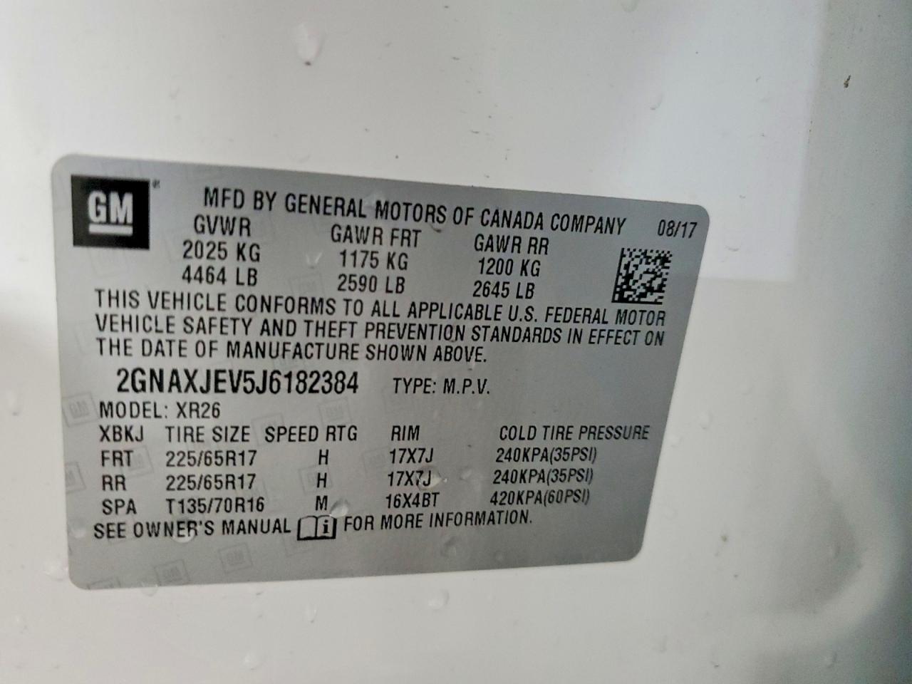 Chevrolet Equinox Lt
