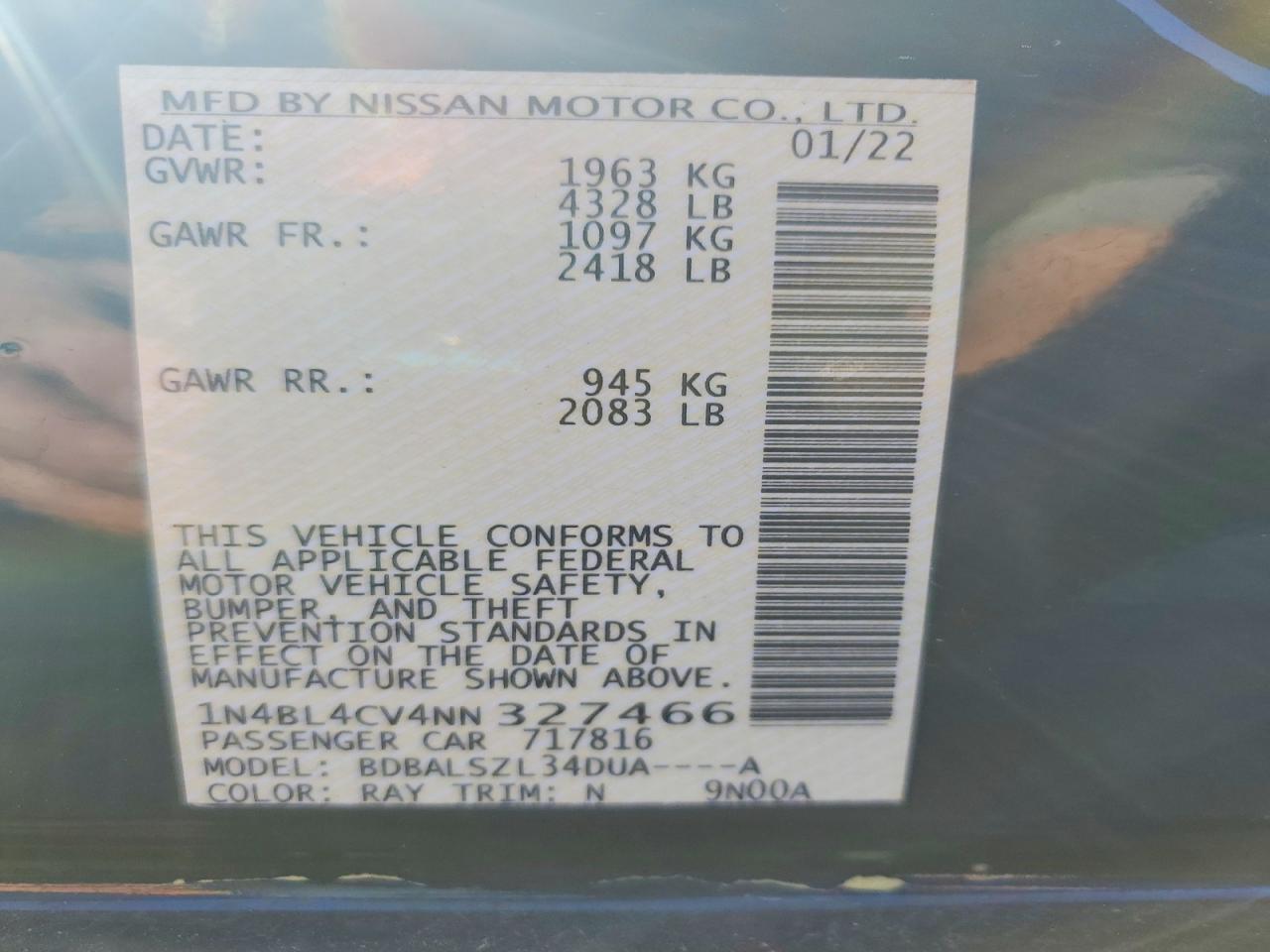 Nissan Altima 2.5 Sr