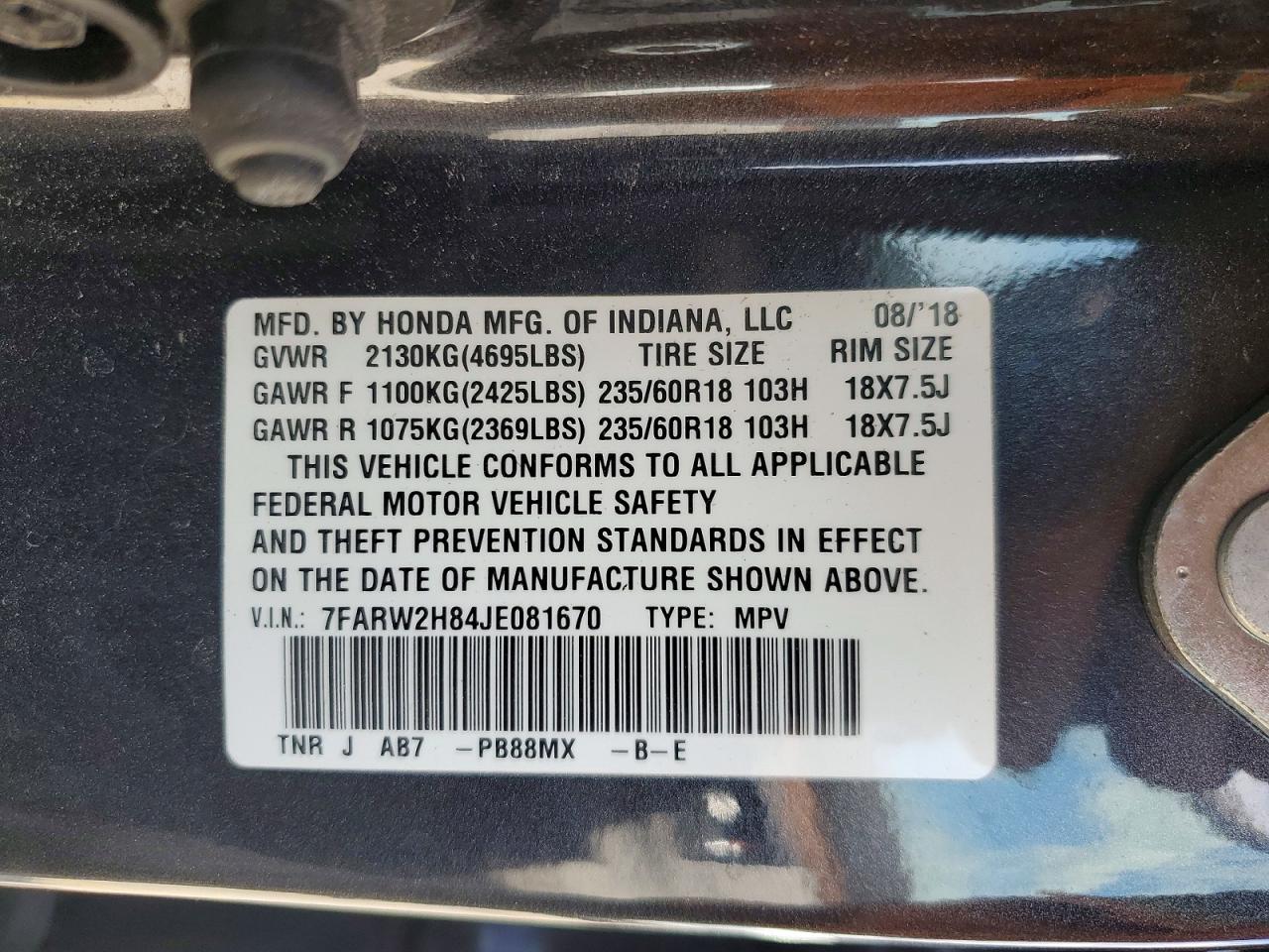 Honda Crv Exl
