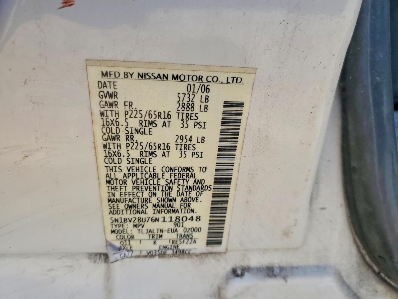 Nissan Quest 3.5