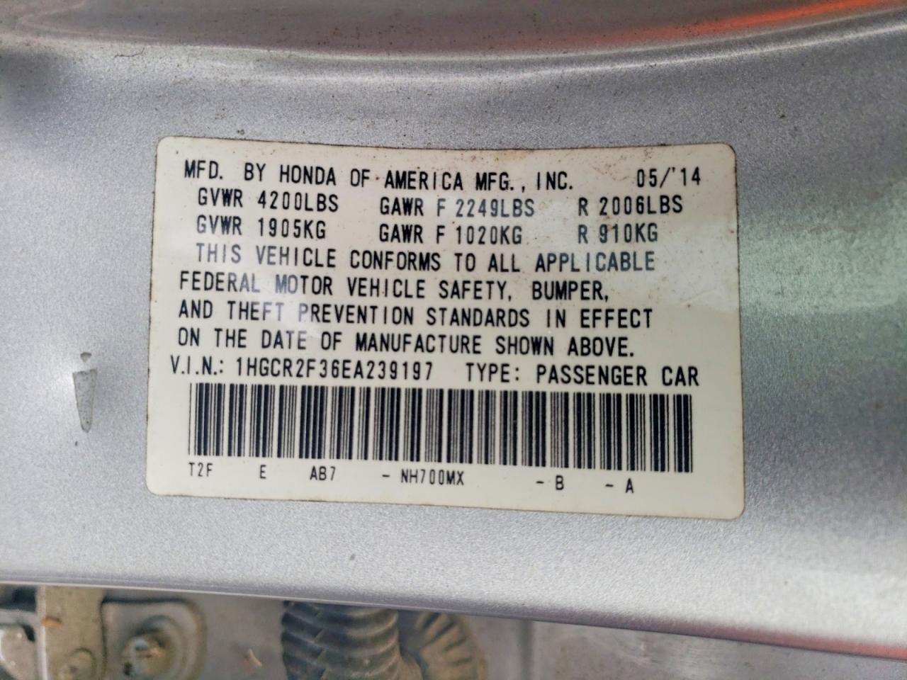 Honda Accord Lx
