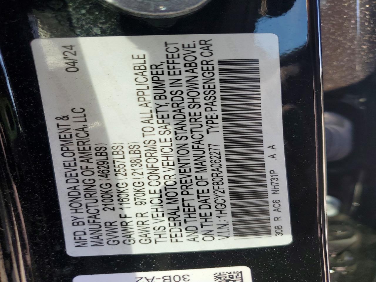 Honda Accord Touring Hybrid