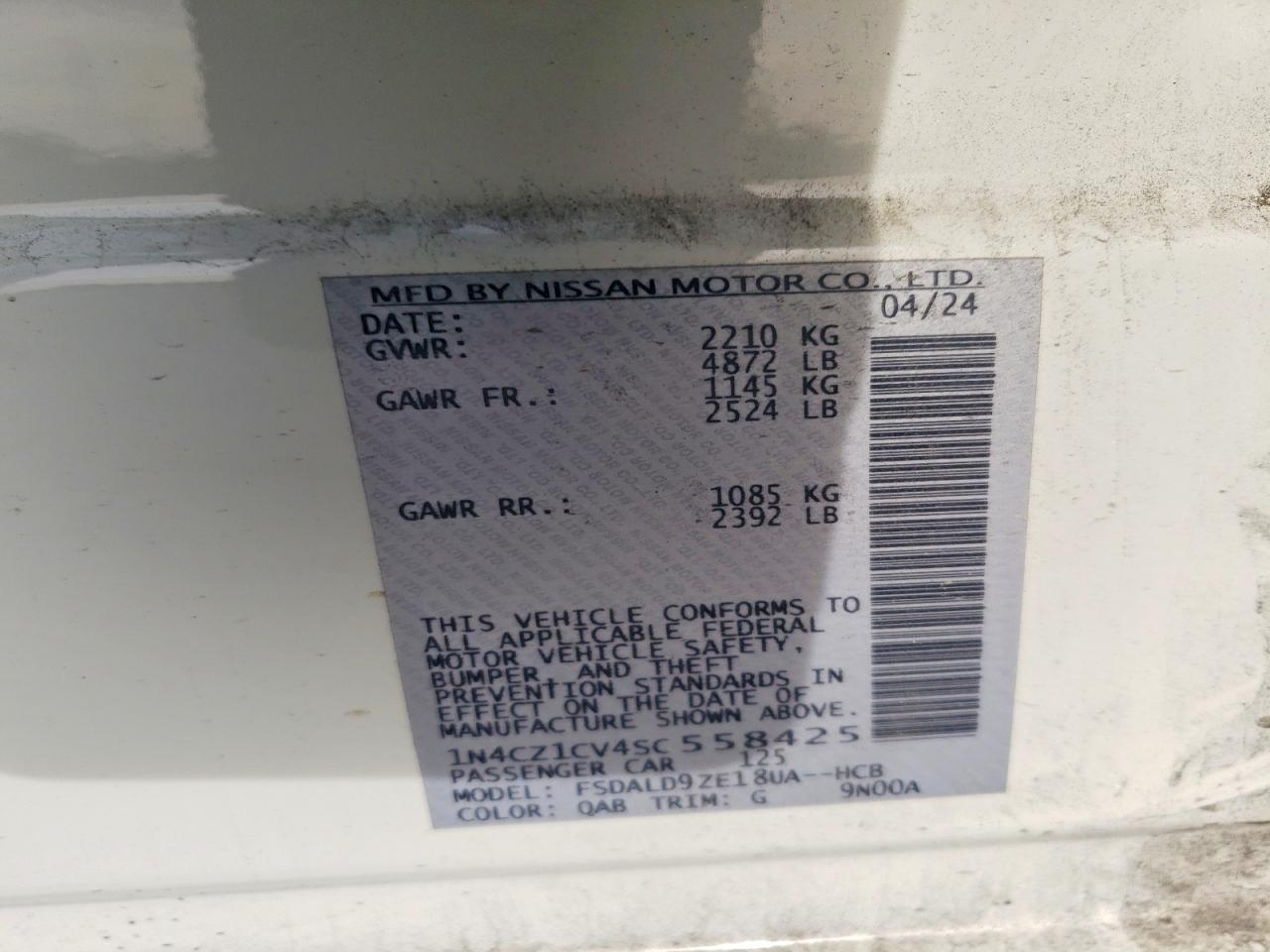 Nissan LEAF Sv Plus