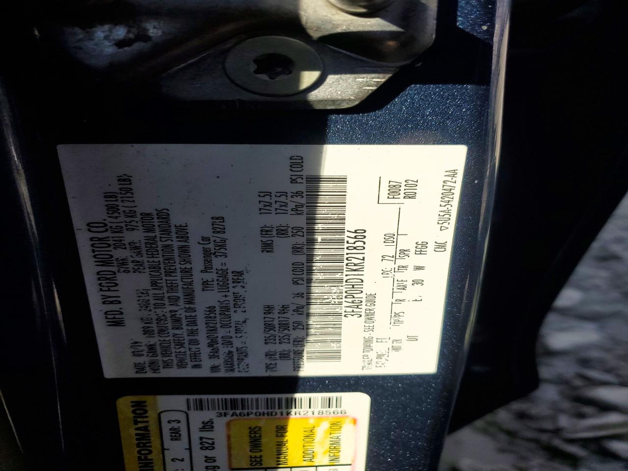 Ford Fusion Se